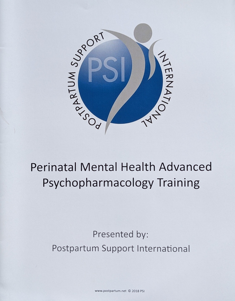 PSI PMH Advanced Psychopharmacology Manual