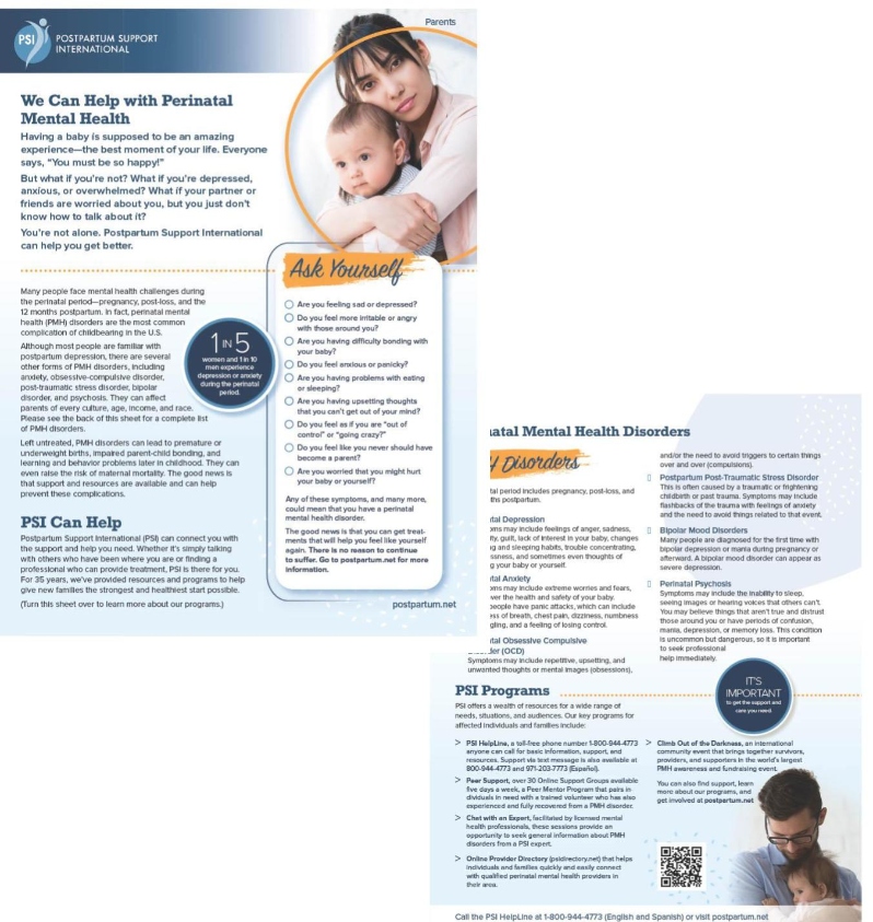 PSI Parents Flyers (packet or free download)